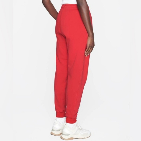 Anine Bing Sport Tyler Jogger Sweatpants Red Size M Oversized Organic Cotton - Picture 3 of 13